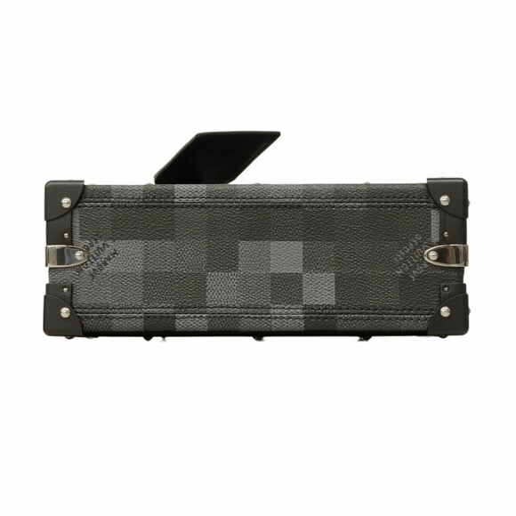 Louis Vuitton Damouflage Handle Trunk Handbag N00059 Black 2-Way Bag for Men - Picture 3 of 9